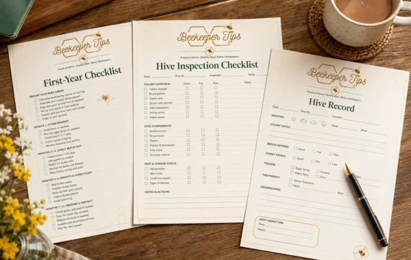 Inspection Checlist for Beekeepers Guide to first year
